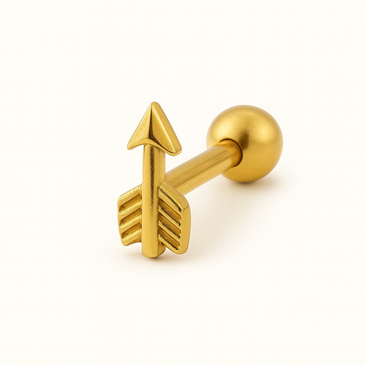 Luxe arrow gold ball back - Single