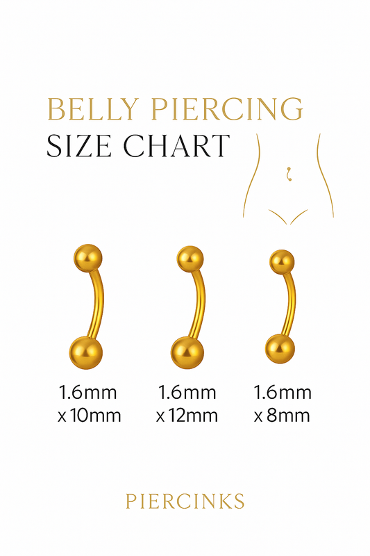 Surgical Steel Curved Tribal Barbell Belly Button Ring