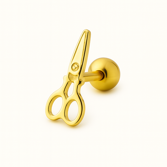 Sciccors chic ear stud - SINGLE