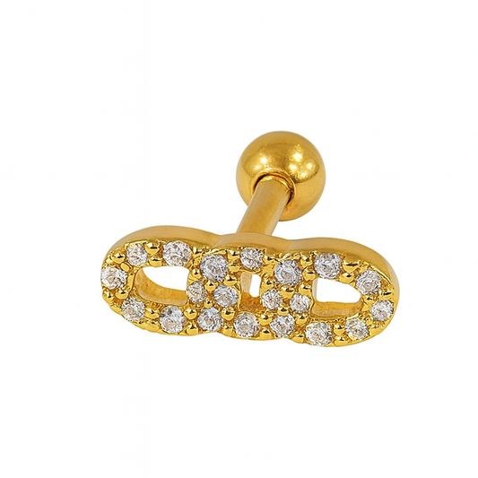 Crystal Chain Charm Ball Back - SINGLE