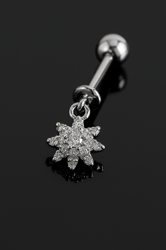Upper Ear Helix Sunburst Hanging - SINGLE