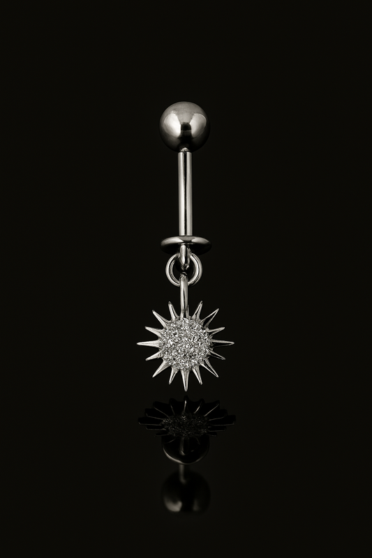 Upper Ear Helix Sunburst Hanging - SINGLE