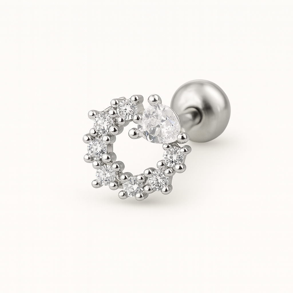 Twilight Sparkle Silver ear Stud