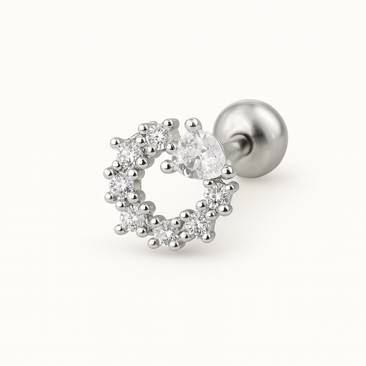 Twilight Sparkle Silver ear Stud