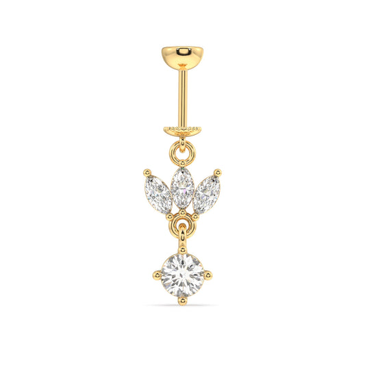 Hanging Helix Bugadi Ear Marquise CZ - SINGLE