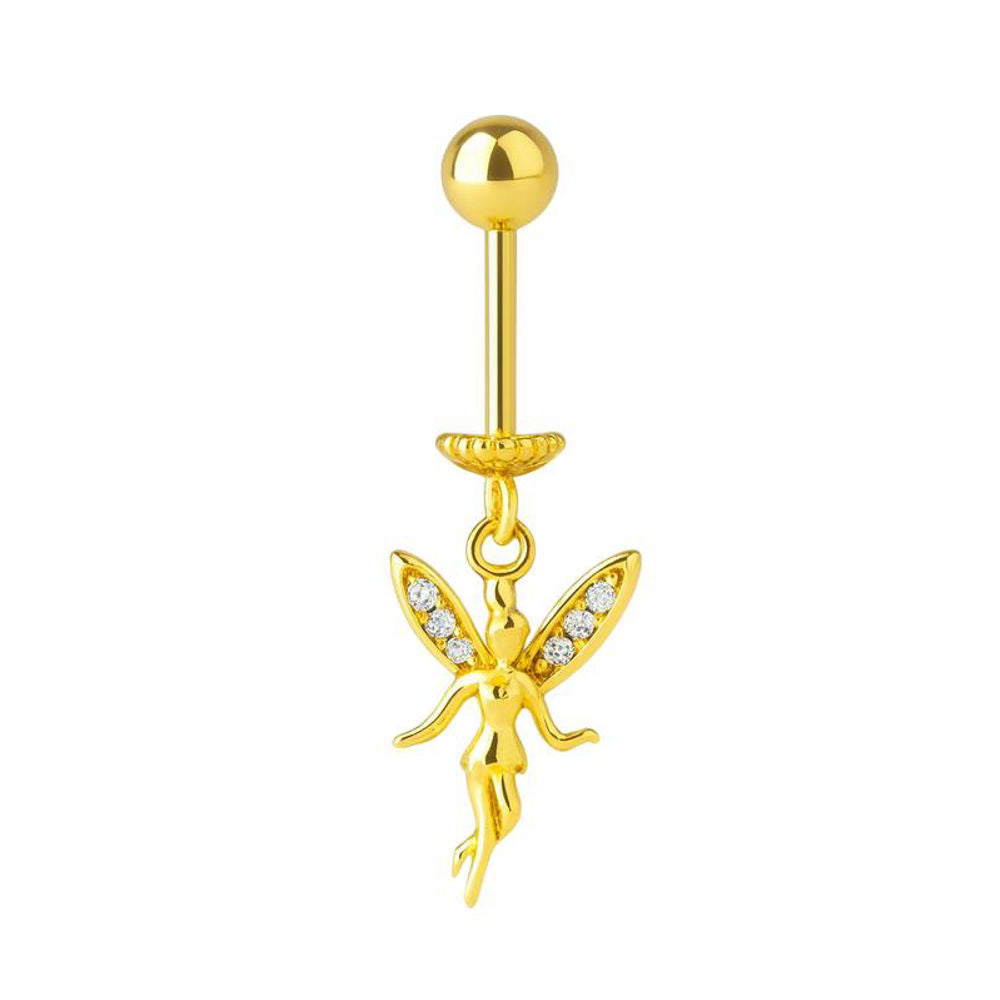 Gold colour Angel shape dangling Upper Helix( BUGADI)- 1 pc
